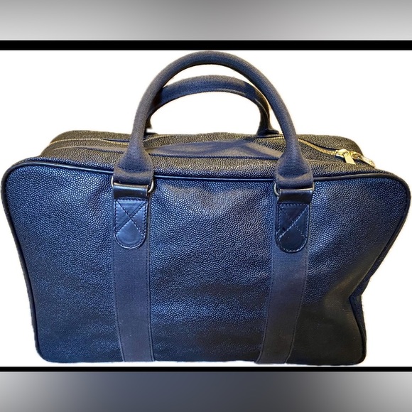 ***Host Pick*** Mulberry Brown Leather Weekender Bag, Water Resistant, Brass - Picture 2 of 7